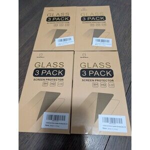 Mr. Shield 12 Screen Protectors For Samsung S24 (3 Pack X 4) Tempered Glass NEW